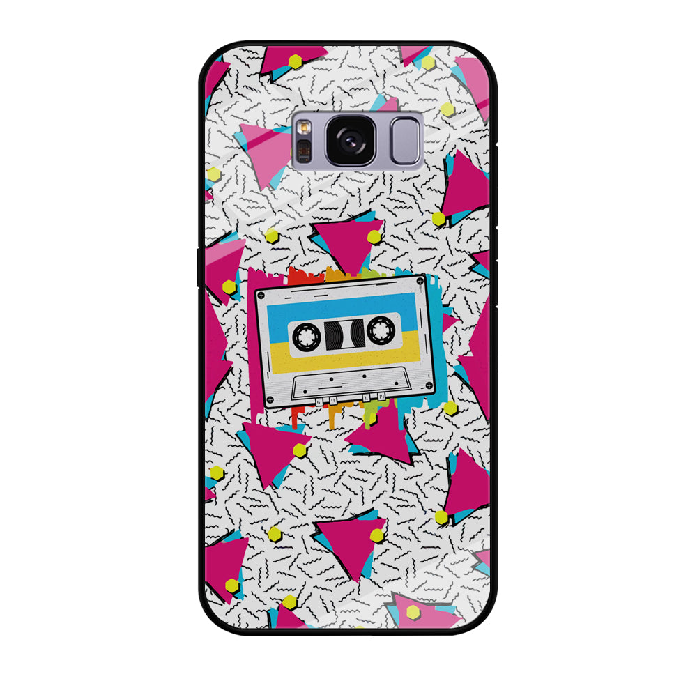 Cassette Pink Voice Samsung Galaxy S8 Plus Case Tempered Glass Case