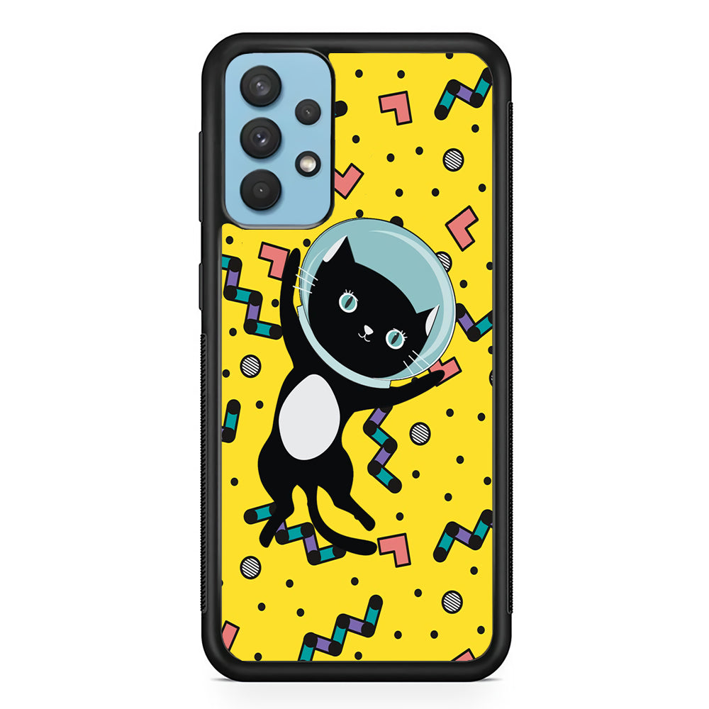 Cat Get Around The Universe Samsung Galaxy A32 Case