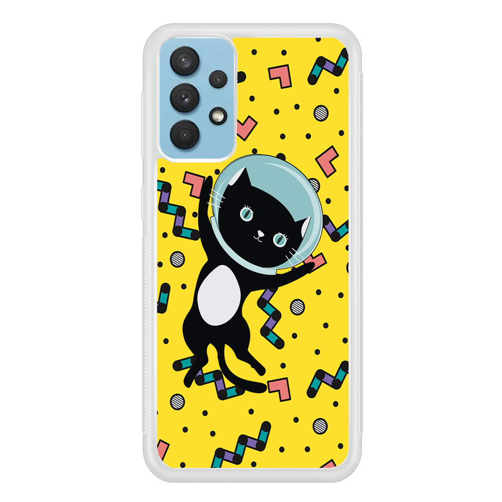 Cat Get Around The Universe Samsung Galaxy A32 Case