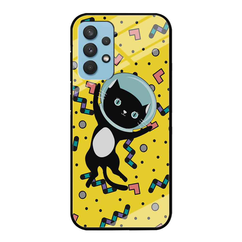 Cat Get Around The Universe Samsung Galaxy A32 Case