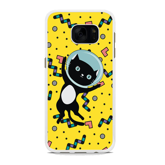Cat Get Around The Universe Samsung Galaxy S7 Edge Case