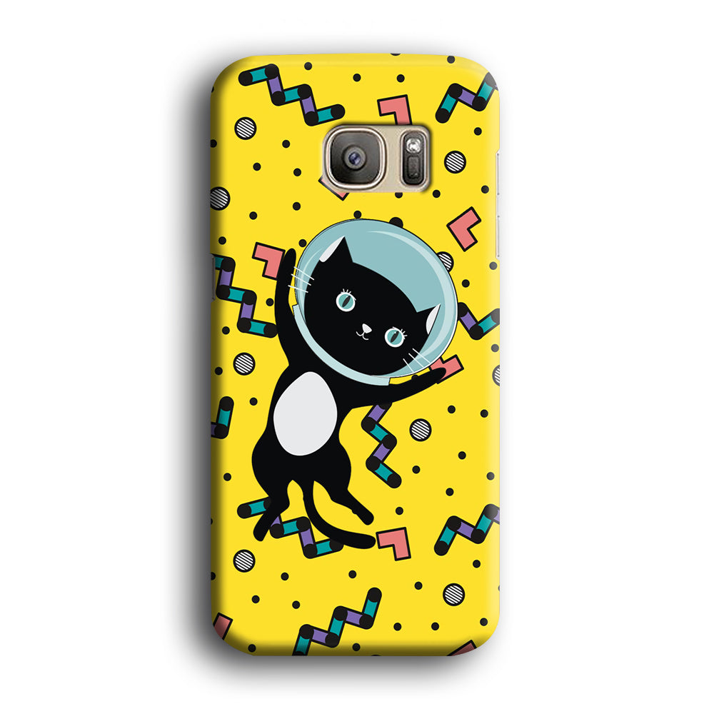 Cat Get Around The Universe Samsung Galaxy S7 Edge Case