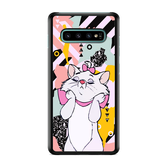 Cat Lovely Touch Samsung Galaxy S10 Case