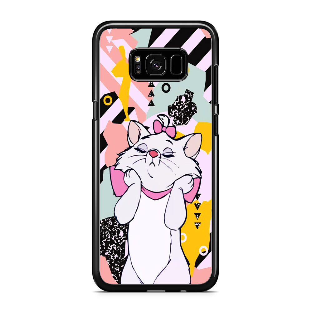 Cat Lovely Touch Samsung Galaxy S8 Plus Case Rubber Black (2D Case)