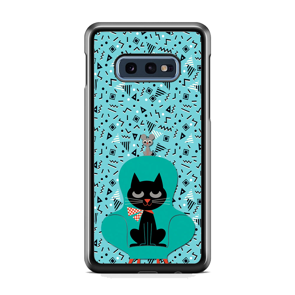 Cat and Mouse in a Chair Samsung Galaxy S10E Case