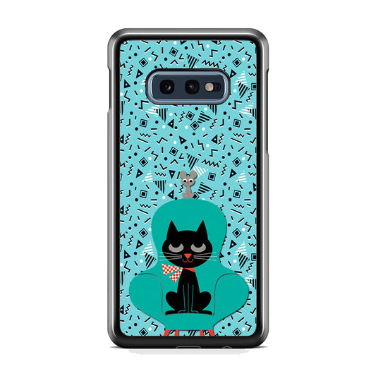 Cat and Mouse in a Chair Samsung Galaxy S10E Case