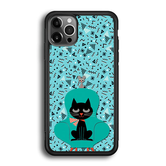 Cat and Mouse in a Chair iPhone 12 Pro Case