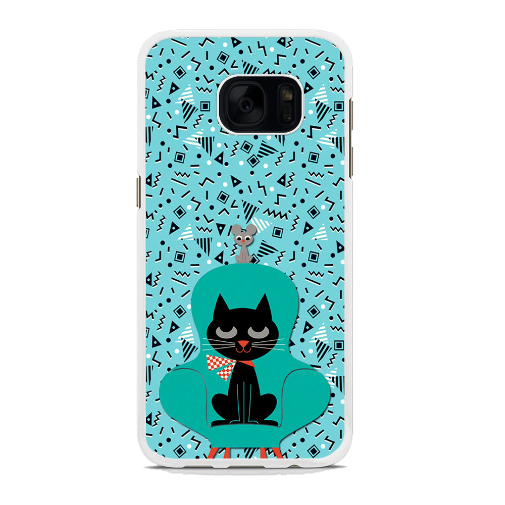 Cat and Mouse in a Chair Samsung Galaxy S7 Edge Case