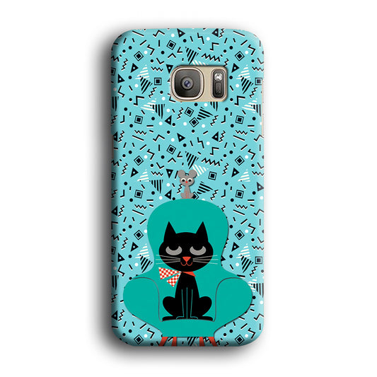Cat and Mouse in a Chair Samsung Galaxy S7 Case