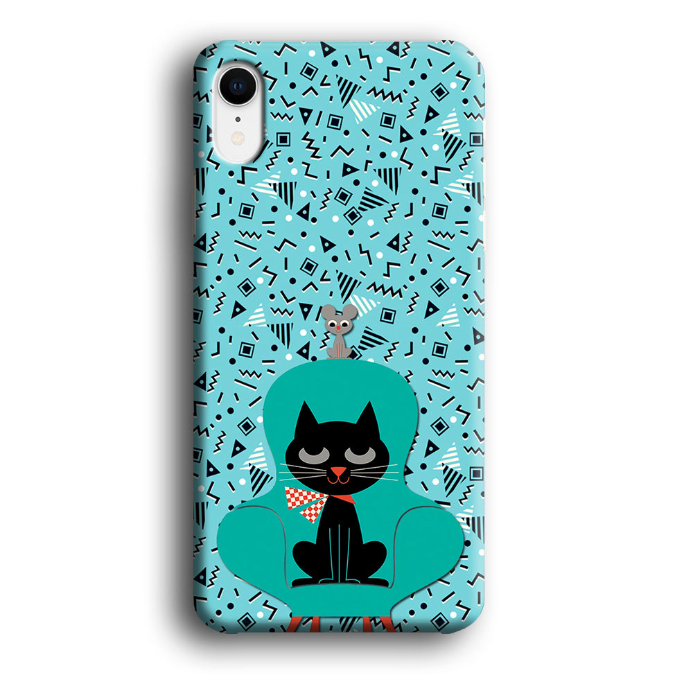 Cat and Mouse in a Chair iPhone XR Case