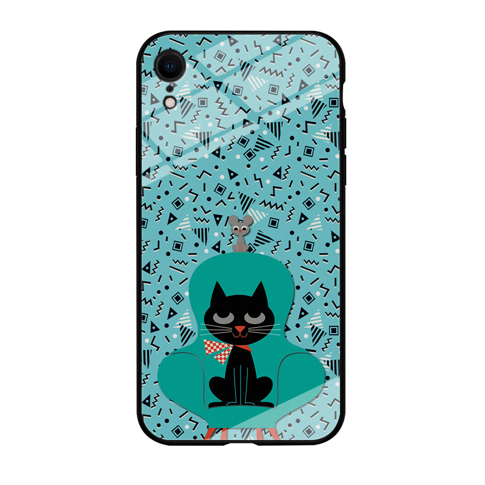 Cat and Mouse in a Chair iPhone XR Case