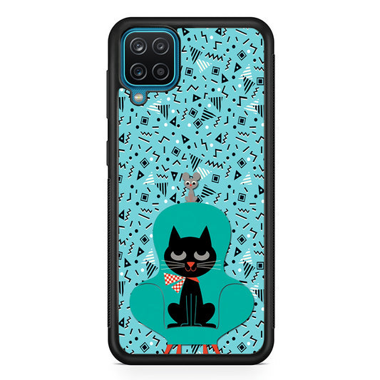 Cat and Mouse in a Chair Samsung Galaxy A12 Case