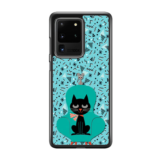 Cat and Mouse in a Chair Samsung Galaxy S20 Ultra Case
