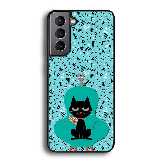 Cat and Mouse in a Chair Samsung Galaxy S21 Plus Case