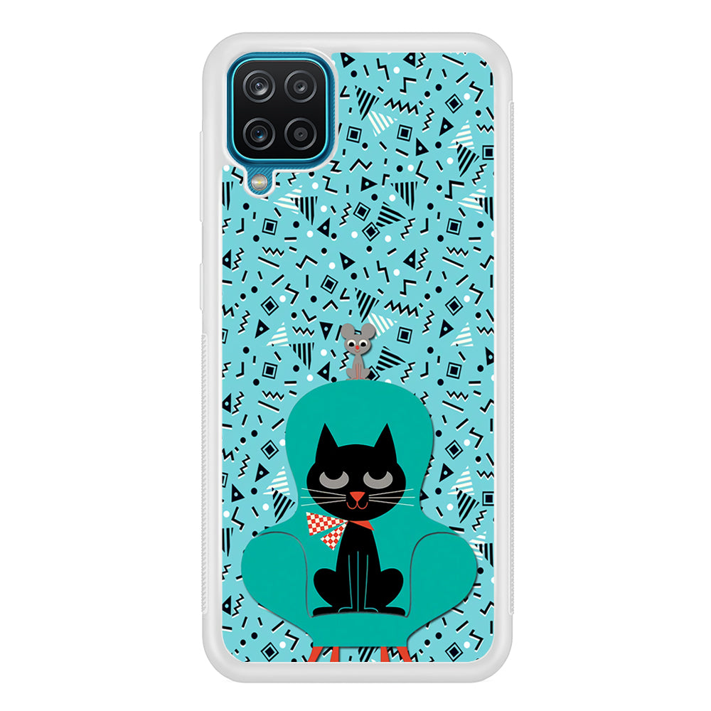 Cat and Mouse in a Chair Samsung Galaxy A12 Case