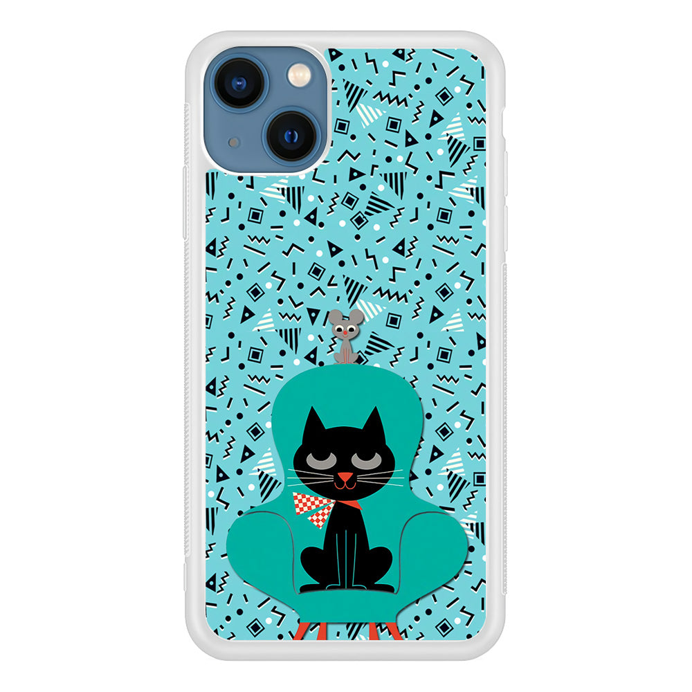 Cat and Mouse in a Chair iPhone 13 Case