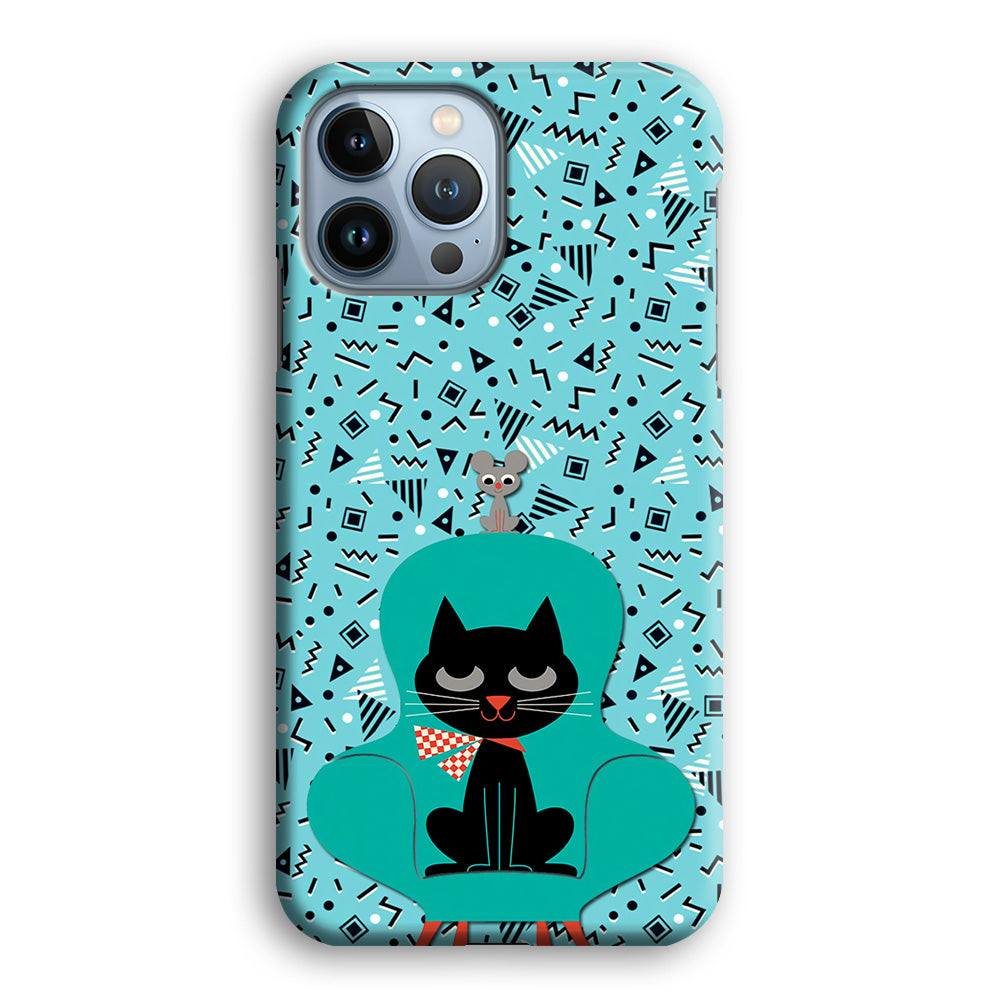 Cat and Mouse in a Chair iPhone 13 Pro Max Case