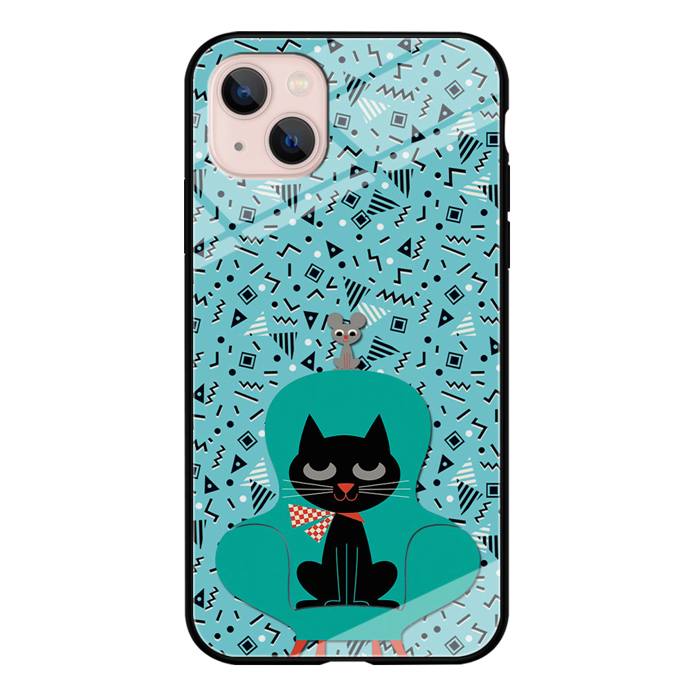 Cat and Mouse in a Chair iPhone 13 Case