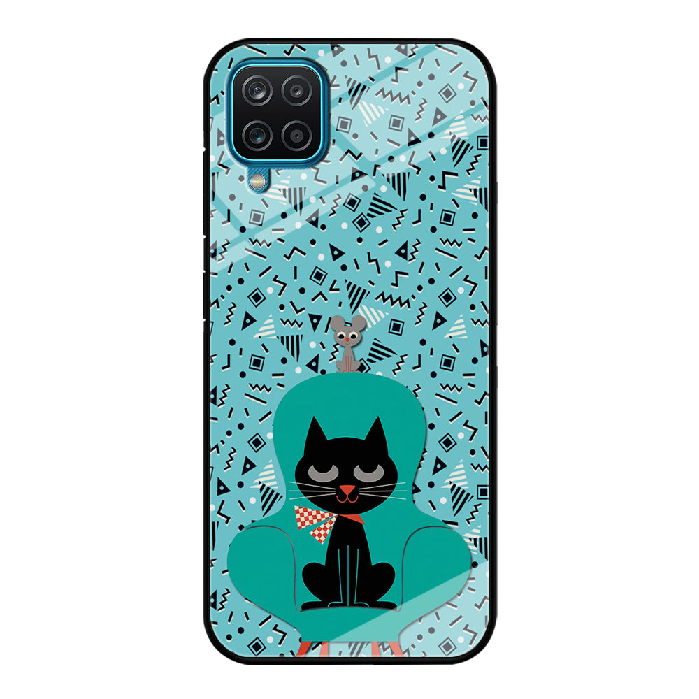 Cat and Mouse in a Chair Samsung Galaxy A12 Case