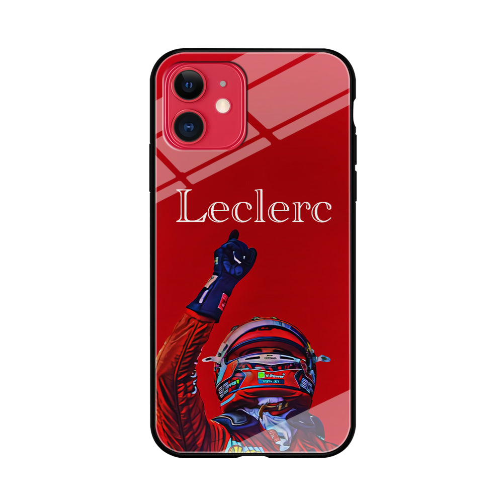 Charles Leclerc Formula 1 iPhone 11 Case Tempered Glass Case