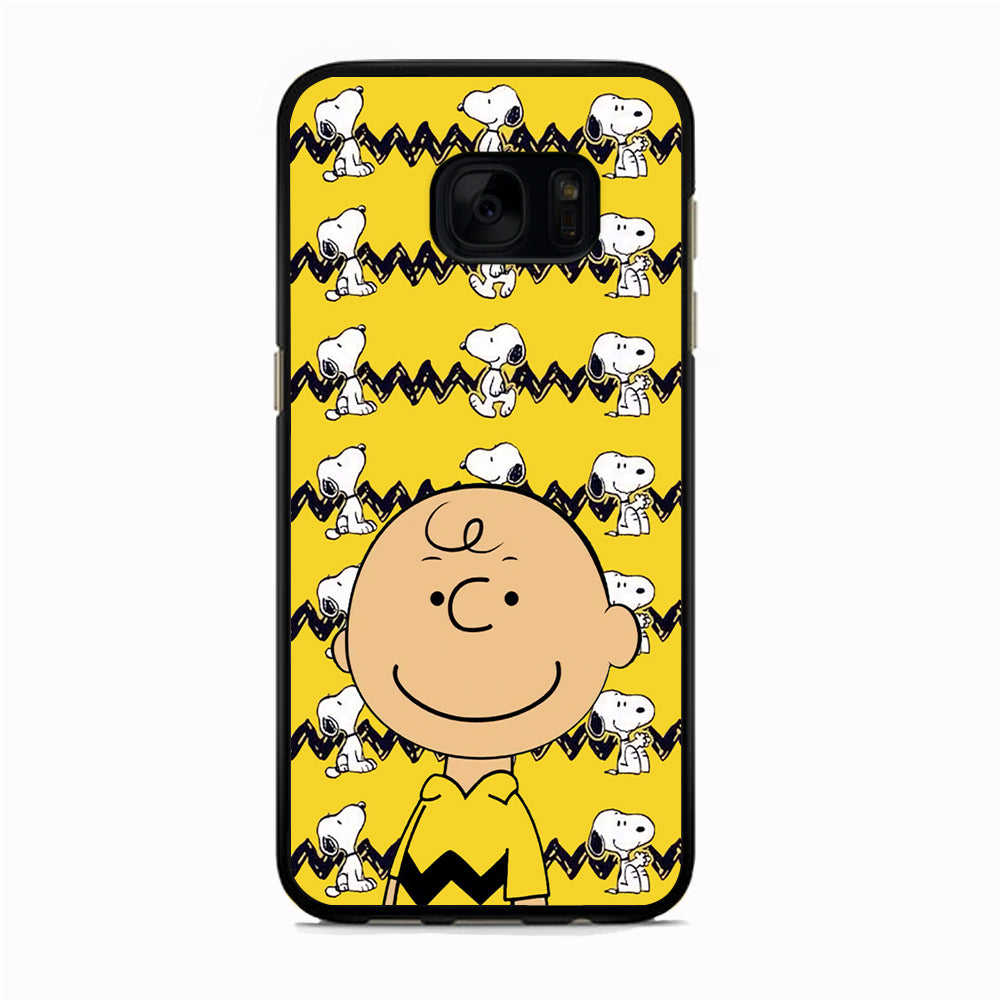 Charlie and Snoopy in Frame Samsung Galaxy S7 Edge Case