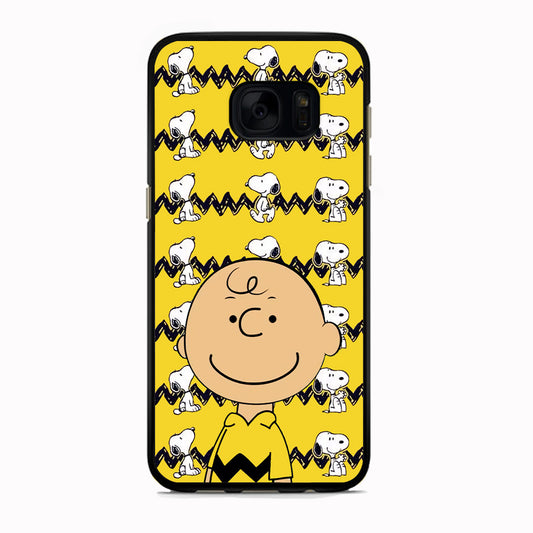 Charlie and Snoopy in Frame Samsung Galaxy S7 Edge Case