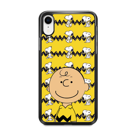 Charlie and Snoopy in Frame iPhone XR Case