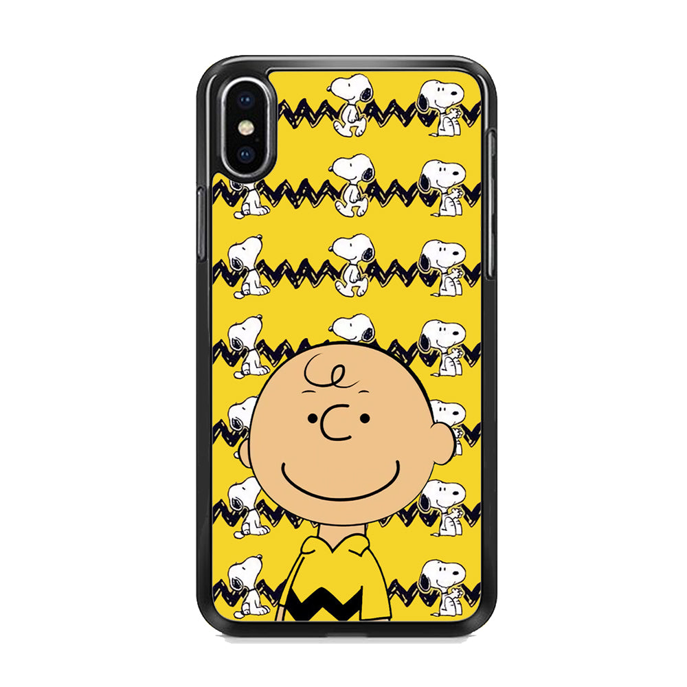 Charlie and Snoopy in Frame iPhone X Case