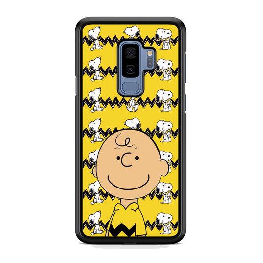 Charlie and Snoopy in Frame Samsung Galaxy S9 Plus Case