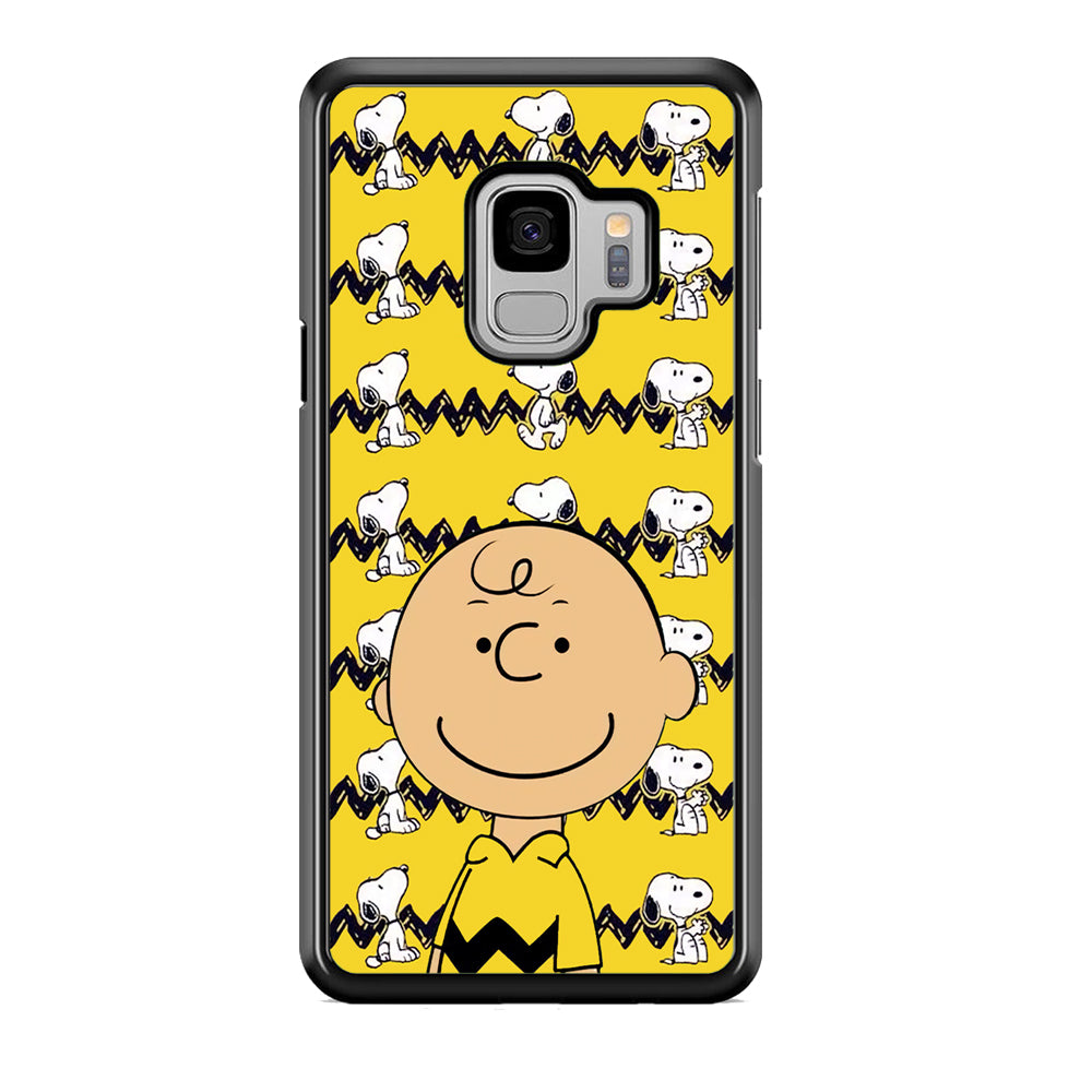 Charlie and Snoopy in Frame Samsung Galaxy S9 Case Default Title