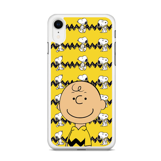 Charlie and Snoopy in Frame iPhone XR Case