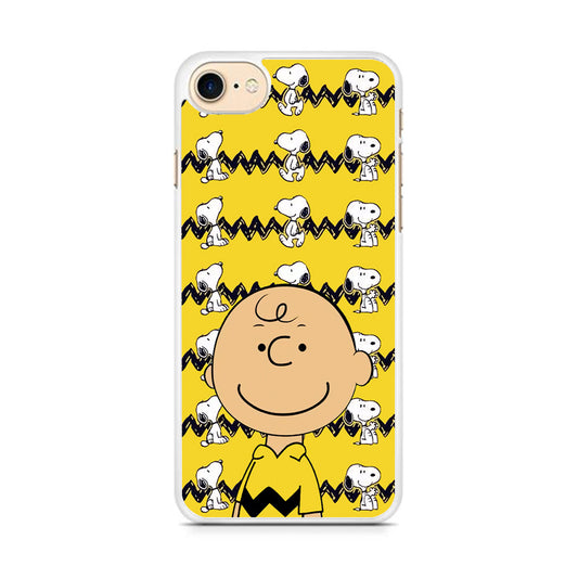 Charlie and Snoopy in Frame iPhone 8 Case