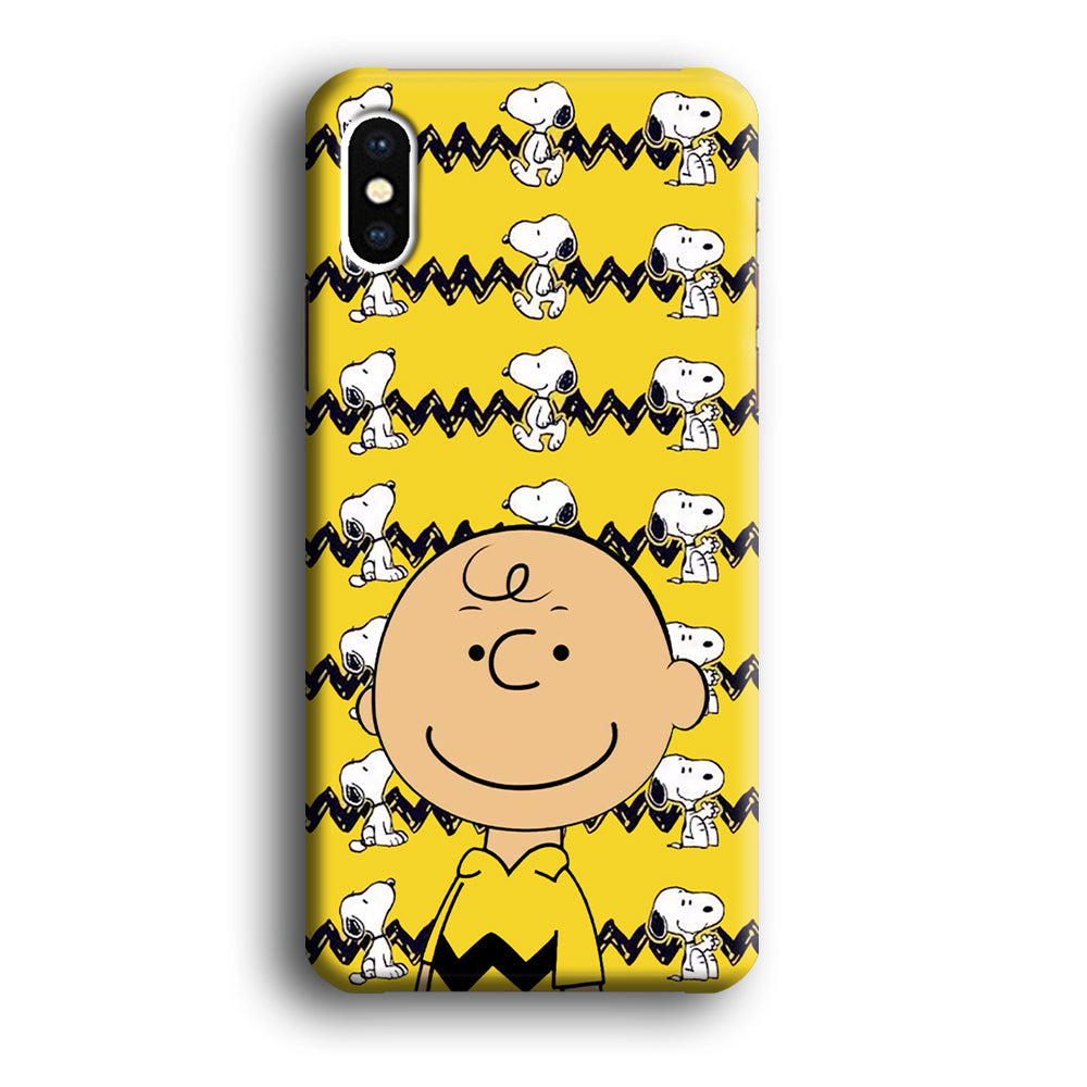 Charlie and Snoopy in Frame iPhone X Case