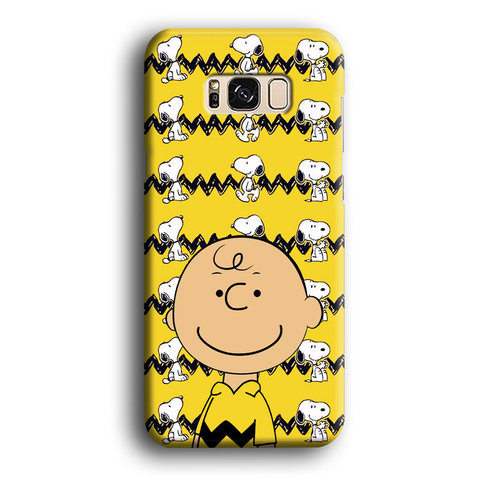 Charlie and Snoopy in Frame Samsung Galaxy S8 Case