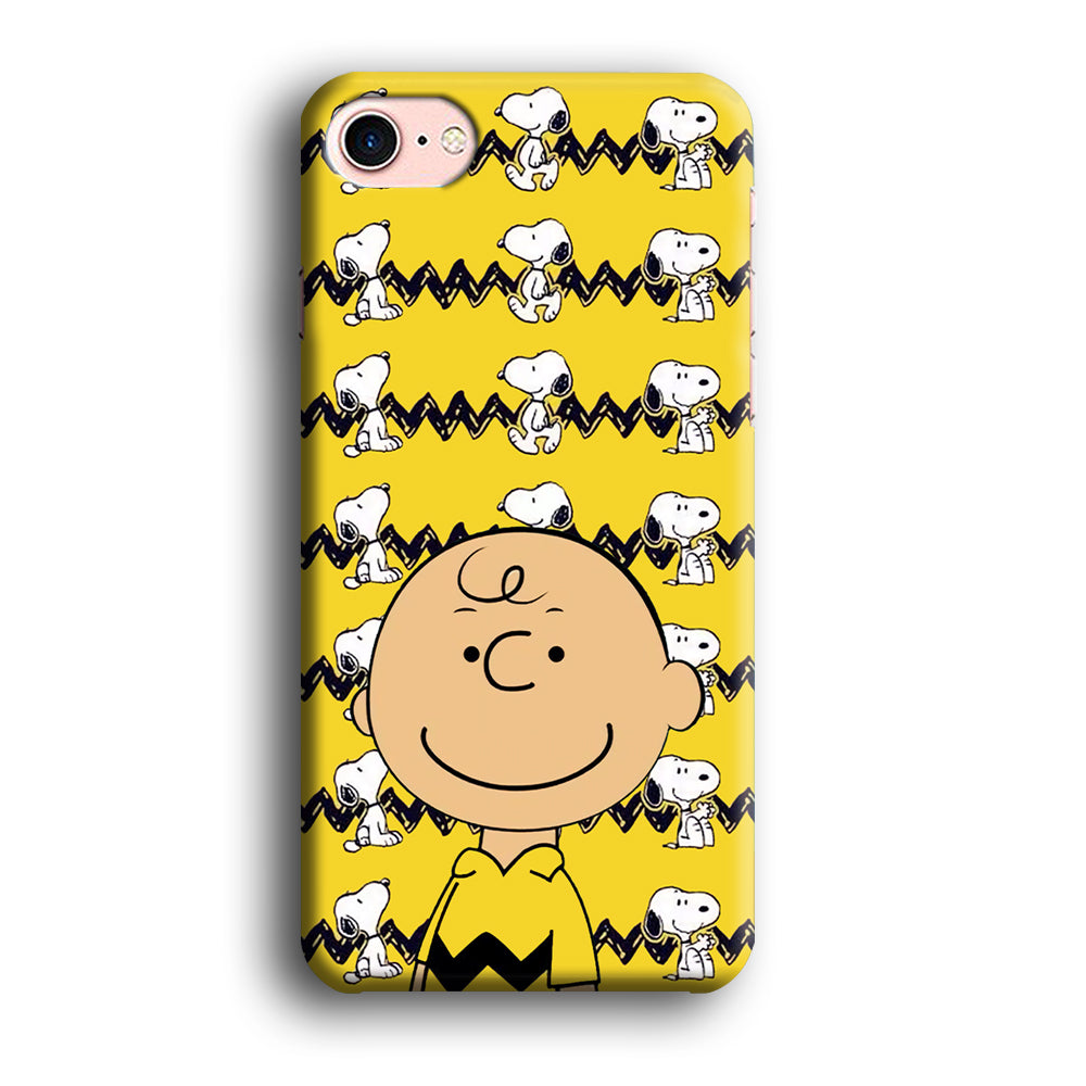 Charlie and Snoopy in Frame iPhone 8 Case