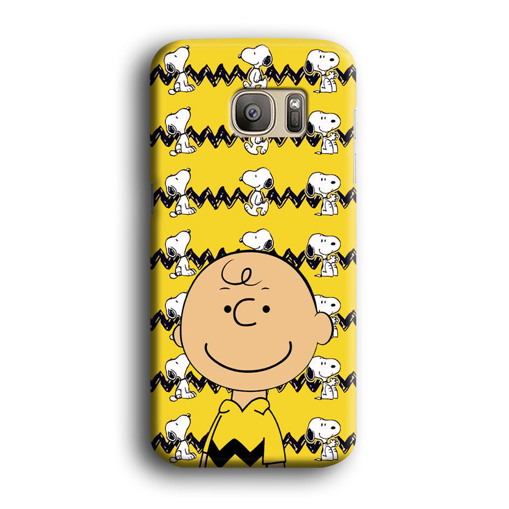 Charlie and Snoopy in Frame Samsung Galaxy S7 Edge Case