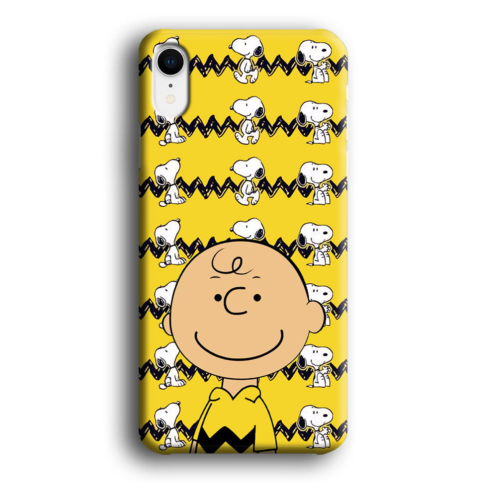 Charlie and Snoopy in Frame iPhone XR Case