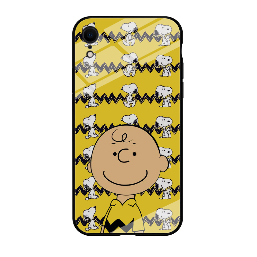 Charlie and Snoopy in Frame iPhone XR Case
