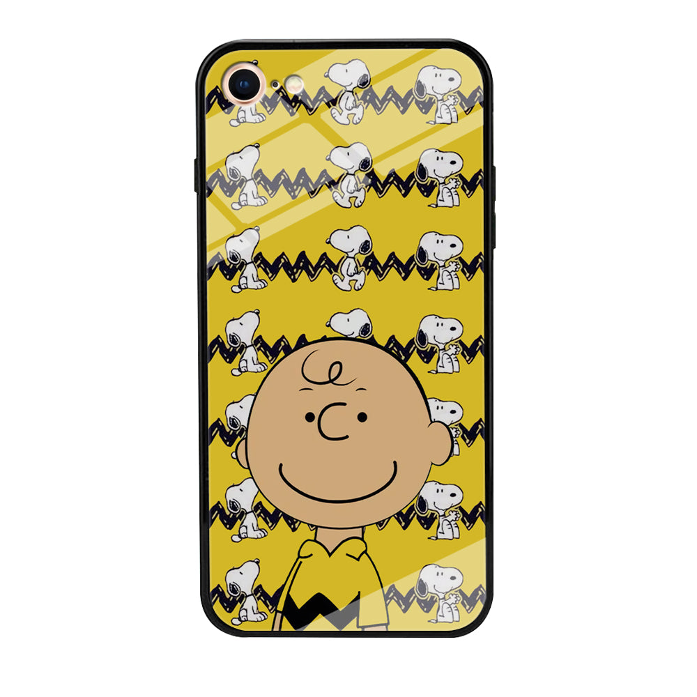 Charlie and Snoopy in Frame iPhone 8 Case
