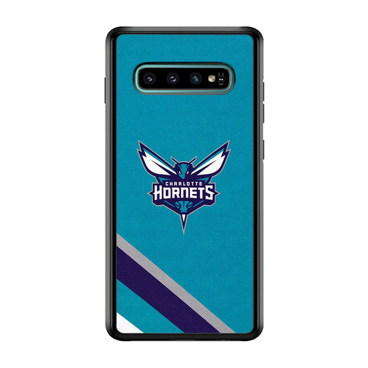 Charlotte Hornets Tosca Stripe Samsung Galaxy S10 Case