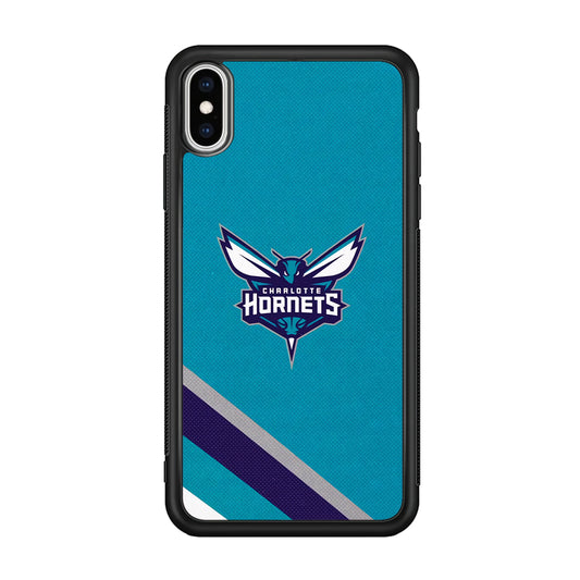 Charlotte Hornets Tosca Stripe iPhone XS MAX Case