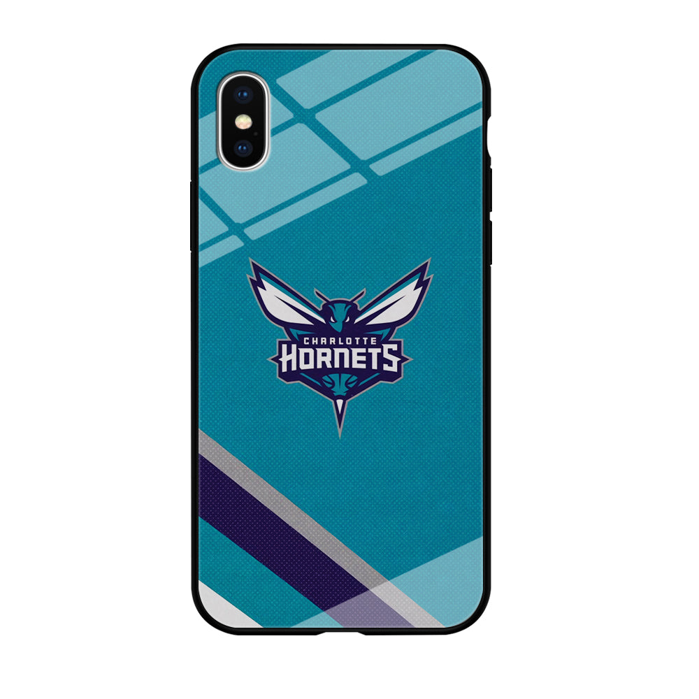 Charlotte Hornets Tosca Stripe iPhone X Case