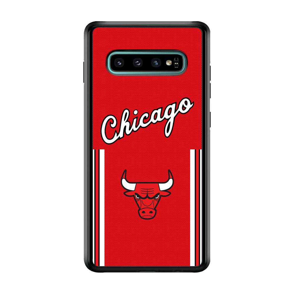 Chicago Bulls Red Champion Samsung Galaxy S10 Case