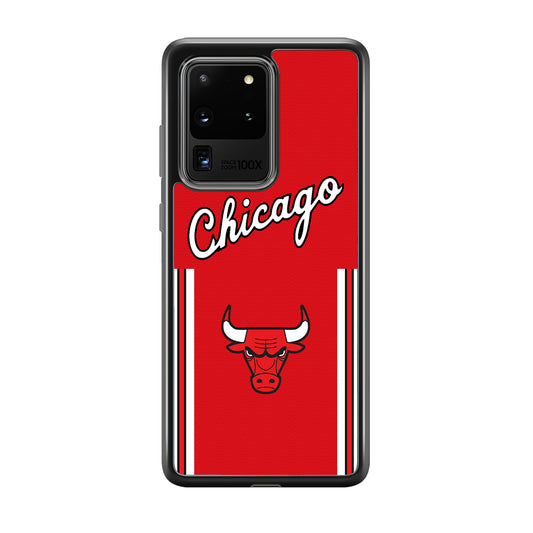 Chicago Bulls Red Champion Samsung Galaxy S20 Ultra Case