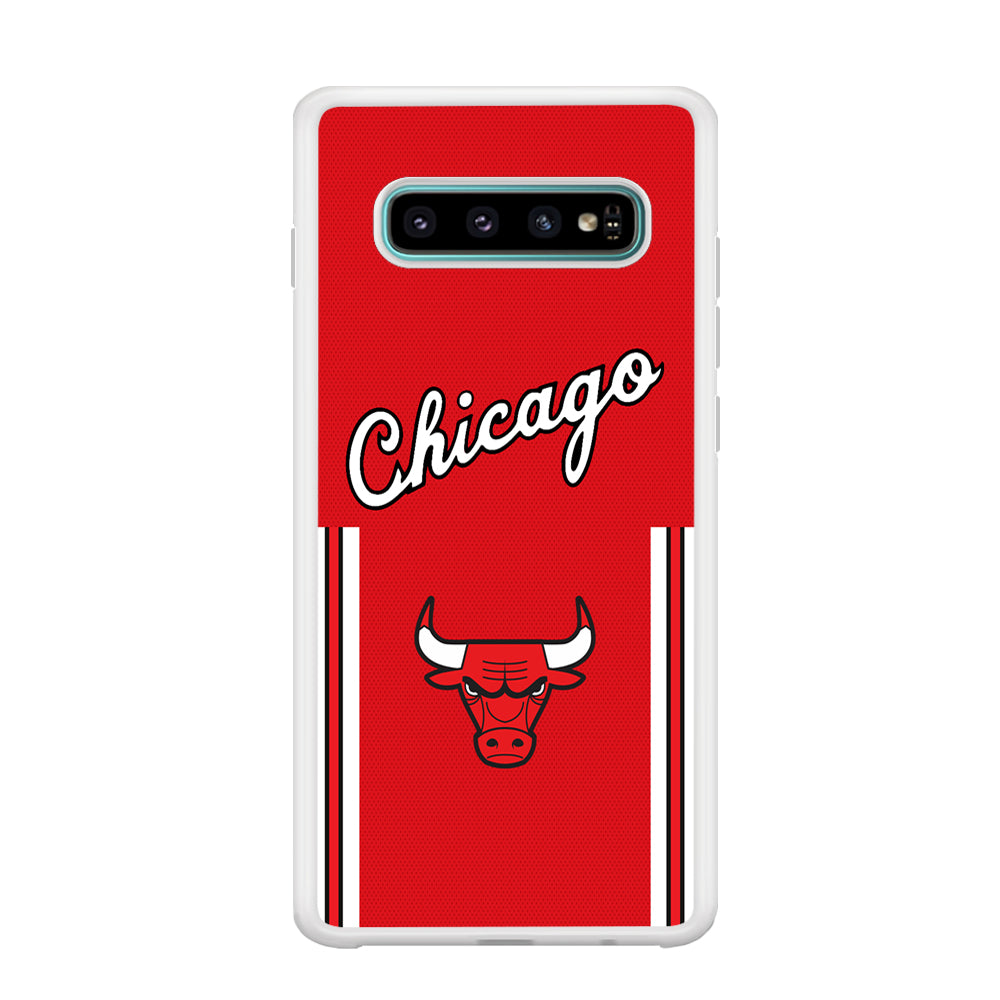 Chicago Bulls Red Champion Samsung Galaxy S10 Case