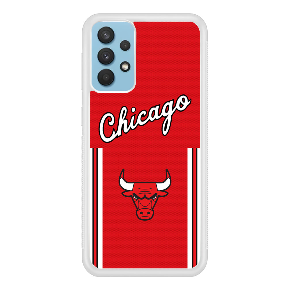 Chicago Bulls Red Champion Samsung Galaxy A32 Case