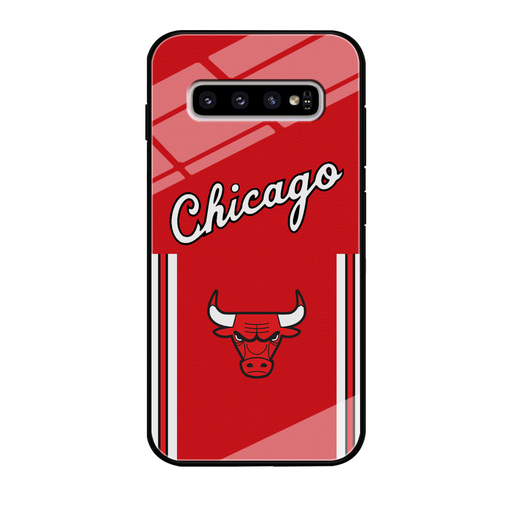 Chicago Bulls Red Champion Samsung Galaxy S10 Case