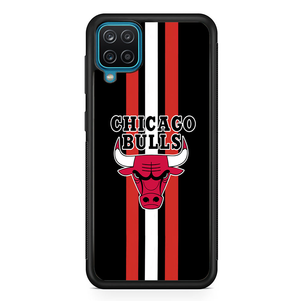 Chicago Bulls Stripe And Emblem Samsung Galaxy A12 Case