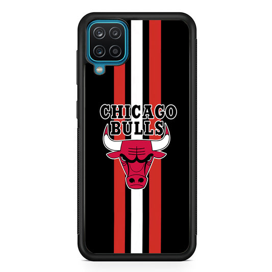 Chicago Bulls Stripe And Emblem Samsung Galaxy A12 Case