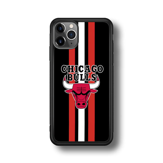 Chicago Bulls Stripe And Emblem iPhone 11 Pro Max Case